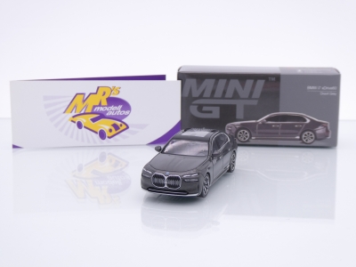 TSM MINI GT MGT00818-L # BMW i7 xDrive 60 LHD " Dravit Grey " 1:64