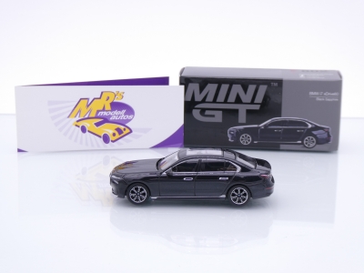 Preview: TSM MINI GT MGT00802-L # BMW i7 xDrive 60 LHD " Black Saphire " 1:64