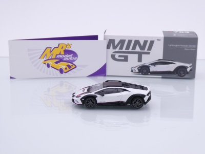 Preview: TSM MINI GT MGT00763-L # Lamborghini Huracan Sterrato #63 LHD " Bianco Asopo " 1:64