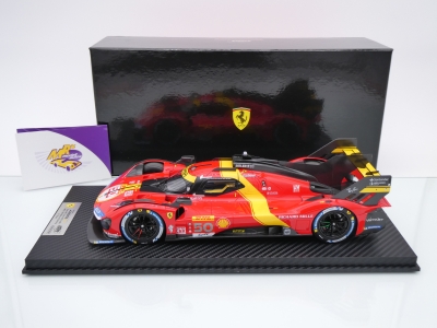 Preview: BBR Models CS18003 # Ferrari 499P Hypercar #50 3rd 1000 Meilen Sebring 2023 " AF Corse " 1:18