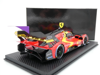 Preview: BBR Models CS18003 # Ferrari 499P Hypercar #50 3rd 1000 Meilen Sebring 2023 " AF Corse " 1:18