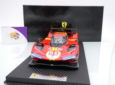 Preview: BBR Models CS18004 # Ferrari 499P Hypercar #51 3rd 6h Spa 2023 " AF Corse " 1:18