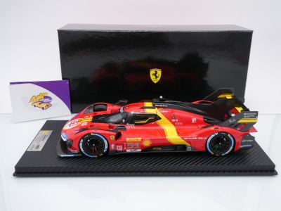 Preview: BBR Models CS18004 # Ferrari 499P Hypercar #51 3rd 6h Spa 2023 " AF Corse " 1:18