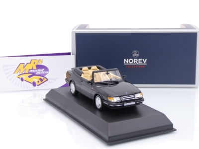 Preview: Norev 810045 # Saab 900 Turbo 16 Cabriolet Baujahr 1992 " schwarz " 1:43