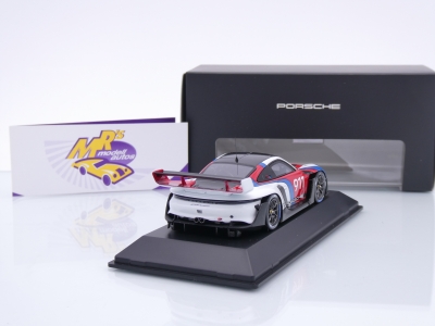 Preview: Spark WAP0205010SGTR # Porsche 911 GT3 R Rennsport Baujahr 2024 " weiß-rot-blau " 1:43