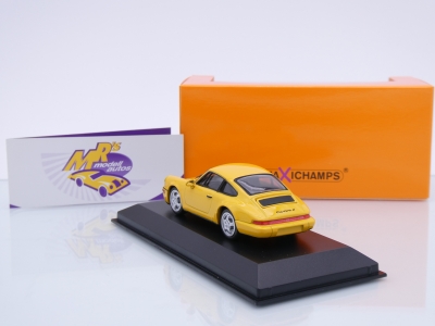 Preview: Maxichamps 940062920 # Porsche 911 (964) Carrera 2 Baujahr 1989 " dunkelgelb " 1:43
