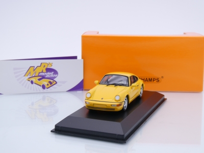 Preview: Maxichamps 940062920 # Porsche 911 (964) Carrera 2 Baujahr 1989 " dunkelgelb " 1:43