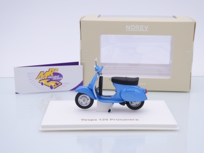 Preview: Norev 182100 # Vespa 125 Primavera Roller Baujahr 1972 " blaumetallic " 1:18