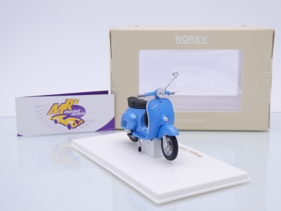 Preview: Norev 182100 # Vespa 125 Primavera Roller Baujahr 1972 " blaumetallic " 1:18