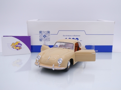 Preview: Solido S1802810 # Porsche 356 Pre-A Baujahr 1953 " beige " 1:18