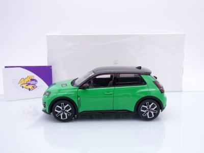 Preview: Norev 185502 # Renault R5 E-Tech 100% Electric Baujahr 2024 " dunkelgrünmetallic " 1:18