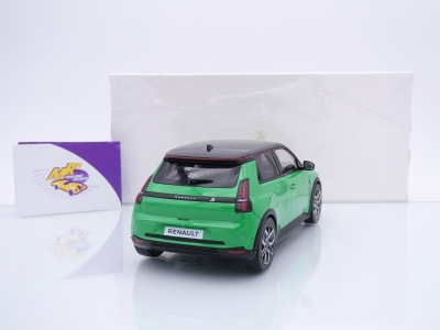 Preview: Norev 185502 # Renault R5 E-Tech 100% Electric Baujahr 2024 " dunkelgrünmetallic " 1:18
