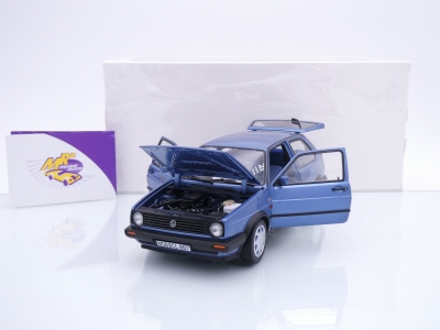 Preview: Norev 188562 # Volkswagen VW Golf II 10 Millionen Baujahr 1988 " blaumetallic " 1:18