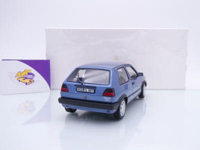 Preview: Norev 188562 # Volkswagen VW Golf II 10 Millionen Baujahr 1988 " blaumetallic " 1:18