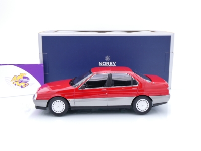 Preview: Norev 187866 # Alfa Romeo 164 Baujahr 1991 " alfarot-silber " 1:18