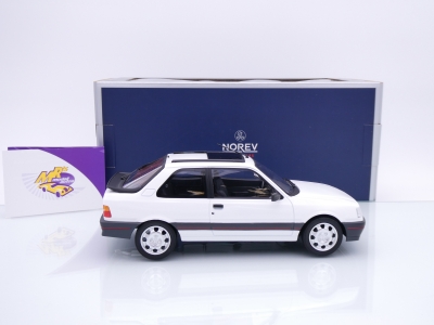 Preview: Norev 184888 # Peugeot 309 GTi Baujahr 1988 " weiß (Meije White) " 1:18
