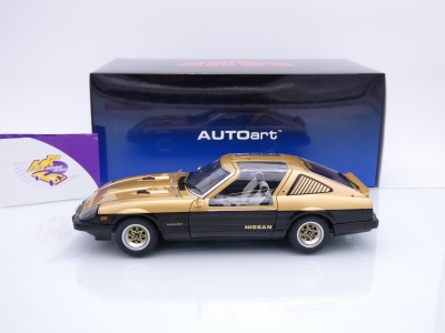 Preview: AUTOart 77476 # Nissan Fairlady Z (S130) 280Z Seibu-Keisatsu Super Z Baujahr 1979 " goldmetallic-schwarz " 1:18