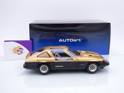 Preview: AUTOart 77476 # Nissan Fairlady Z (S130) 280Z Seibu-Keisatsu Super Z Baujahr 1979 " goldmetallic-schwarz " 1:18