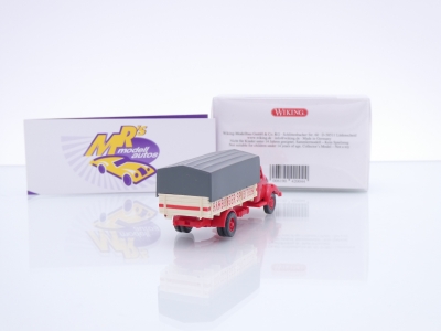 Preview: Wiking 0420 04 # Magirus Pritschen-LKW Baujahr 1958-67 " Hamburger Spedition " 1:87