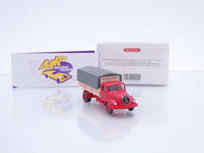 Preview: Wiking 0420 04 # Magirus Pritschen-LKW Baujahr 1958-67 " Hamburger Spedition " 1:87