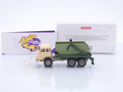 Preview: Wiking 0679 08 # Henschel Absetzkipper Baujahr 1955-61 " elfenbein-grün " 1:87