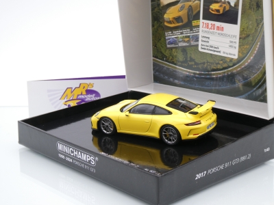 Preview: Minichamps 410066029 # Porsche 911 (991.2) GT3 Baujahr 2017 " Sport Auto Supertest " 1:43
