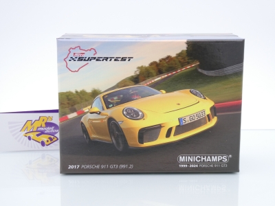 Preview: Minichamps 410066029 # Porsche 911 (991.2) GT3 Baujahr 2017 " Sport Auto Supertest " 1:43