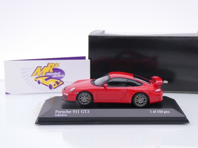 Preview: Minichamps 400068026 # Porsche 911 (997.2) GT3 Baujahr 2009 " indischrot " 1:43