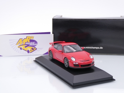 Preview: Minichamps 400068026 # Porsche 911 (997.2) GT3 Baujahr 2009 " indischrot " 1:43
