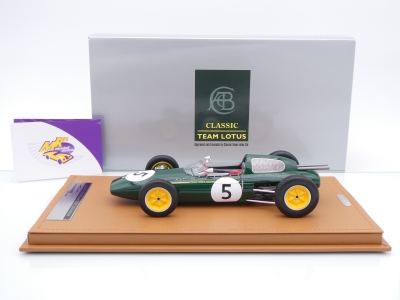 Preview: Tecnomodel TM18-341D # Lotus 24 F1 #22 Großbritannien GP 1962 " Jim Clark " 1:18