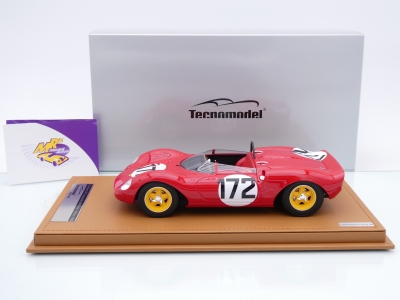 Preview: Tecnomodel TM18-234D # Ferrari 206 Dino SP Winner Cote Ollon 1965 " L. Scarfiotti  " 1:18