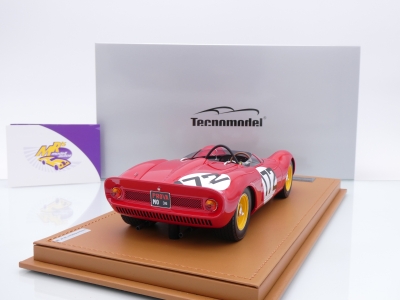 Preview: Tecnomodel TM18-234D # Ferrari 206 Dino SP Winner Cote Ollon 1965 " L. Scarfiotti  " 1:18