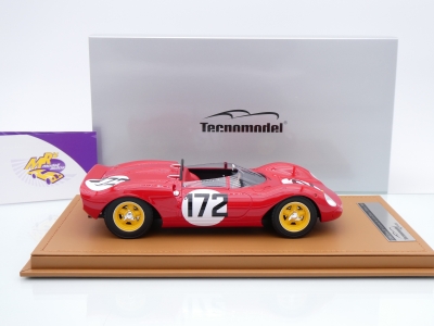 Preview: Tecnomodel TM18-234D # Ferrari 206 Dino SP Winner Cote Ollon 1965 " L. Scarfiotti  " 1:18
