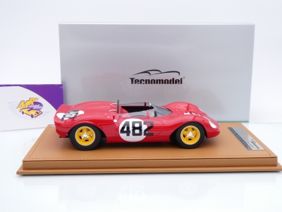 Preview: Tecnomodel TM18-234C # Ferrari 206 Dino SP Winner Cesana 1965 " L. Scarfiotti " 1:18