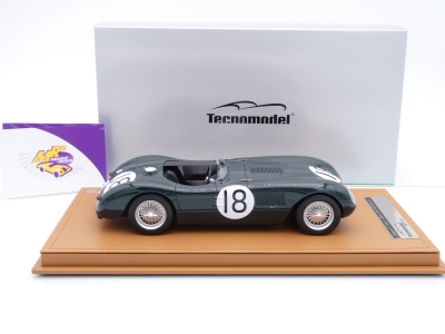 Preview: Tecnomodel TM18-290B # Jaguar C-Typ #18 Win 24h Le Mans 1953 " D. Hamilton - T. Rolt " 1:18