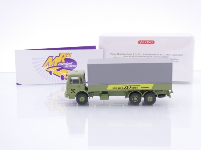 Preview: Wiking 0456 02 # MAN Pritschen-LKW Baujahr 1967-72 " Schenker Jet Cargo " 1:87