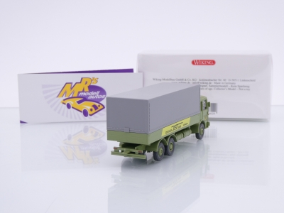 Preview: Wiking 0456 02 # MAN Pritschen-LKW Baujahr 1967-72 " Schenker Jet Cargo " 1:87