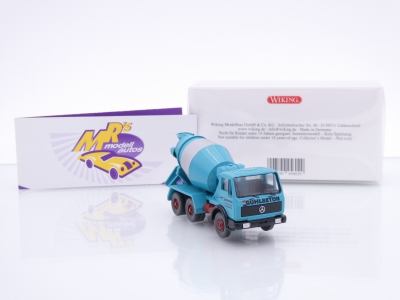 Preview: Wiking 0682 09 # Mercedes-Benz Betonmischer Baujahr 1973-80 " Göhl Beton " 1:87