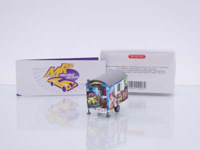 Preview: Wiking 0656 09 # 1-achs Bauwagen Baujahr 1967-85 " Graffiti Design " 1:87