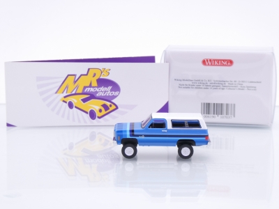 Preview: Wiking 0111 02 # Chevrolet K5 Blazer SUV Baujahr 1975-76 " lichtblau-weiß " 1:87