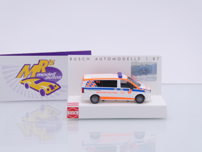 Preview: Busch 51154 # Mercedes-Benz Vito Einsatzfahrzeug " Berufsrettung Wien 144 " 1:87