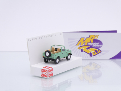 Preview: Busch 54391 # Land Rover Defender '90 Cabriolet " hellgrün " 1:87