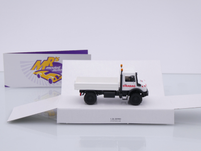 Preview: Busch 51057 # Mercedes-Benz Unimog U5023 Baujahr 2021 " Strabag " 1:87