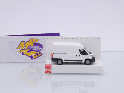 Preview: Busch 54600 # Fiat Ducato Kastenwagen Baujahr 2014 " weiß " 1:87