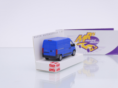 Preview: Busch 54603 # Fiat Ducato Kastenwagen Baujahr 2014 " dunkelblau " 1:87