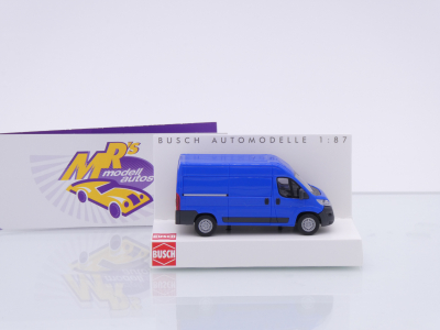 Preview: Busch 54603 # Fiat Ducato Kastenwagen Baujahr 2014 " dunkelblau " 1:87