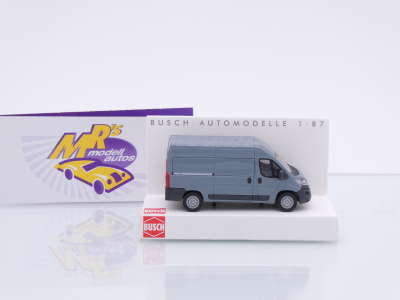 Preview: Busch 54602 # Fiat Ducato Kastenwagen Baujahr 2014 " dunkelgrau " 1:87