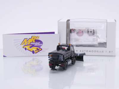 Preview: Busch 50933 # Mercedes-Benz Unimog U430 Winterdienst 2018 " schwarz " 1:87