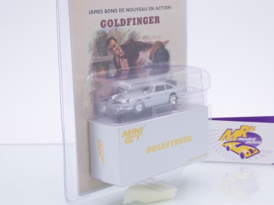 Preview: TSM MINI GT MGT00900-007F # Aston Martin DB5 1965 " James Bond Goldfinger - Frankreich Edition " 1:64