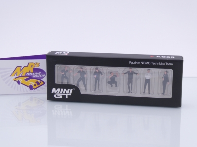 Preview: TSM MINI GT MGTAC35 # 7er Figuren Set " Techniker Team Nissan NISMO " 1:64